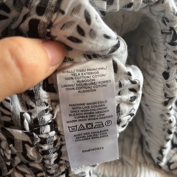 LOFT Leaf Print Ruffle Top - Picture 4 of 4